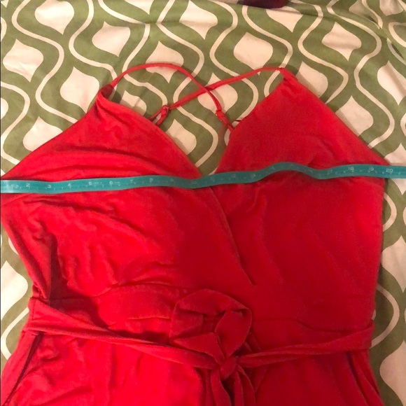 ❤️Express Open Leg Red Jumpsuit ❤️ - Picture 8 of 8